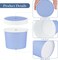 50 Pack Ice Cream Containers with Lids 8 Ounces Disposable Soup Bowls with Lid Paper Ice Cream Sundae Cups Treat Cups with Lids Protect Frozen Desserts like Yoghurt, Assorted Colors